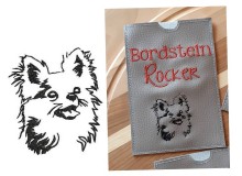 Stickdatei - Langhaar Chihuahua Silhouette